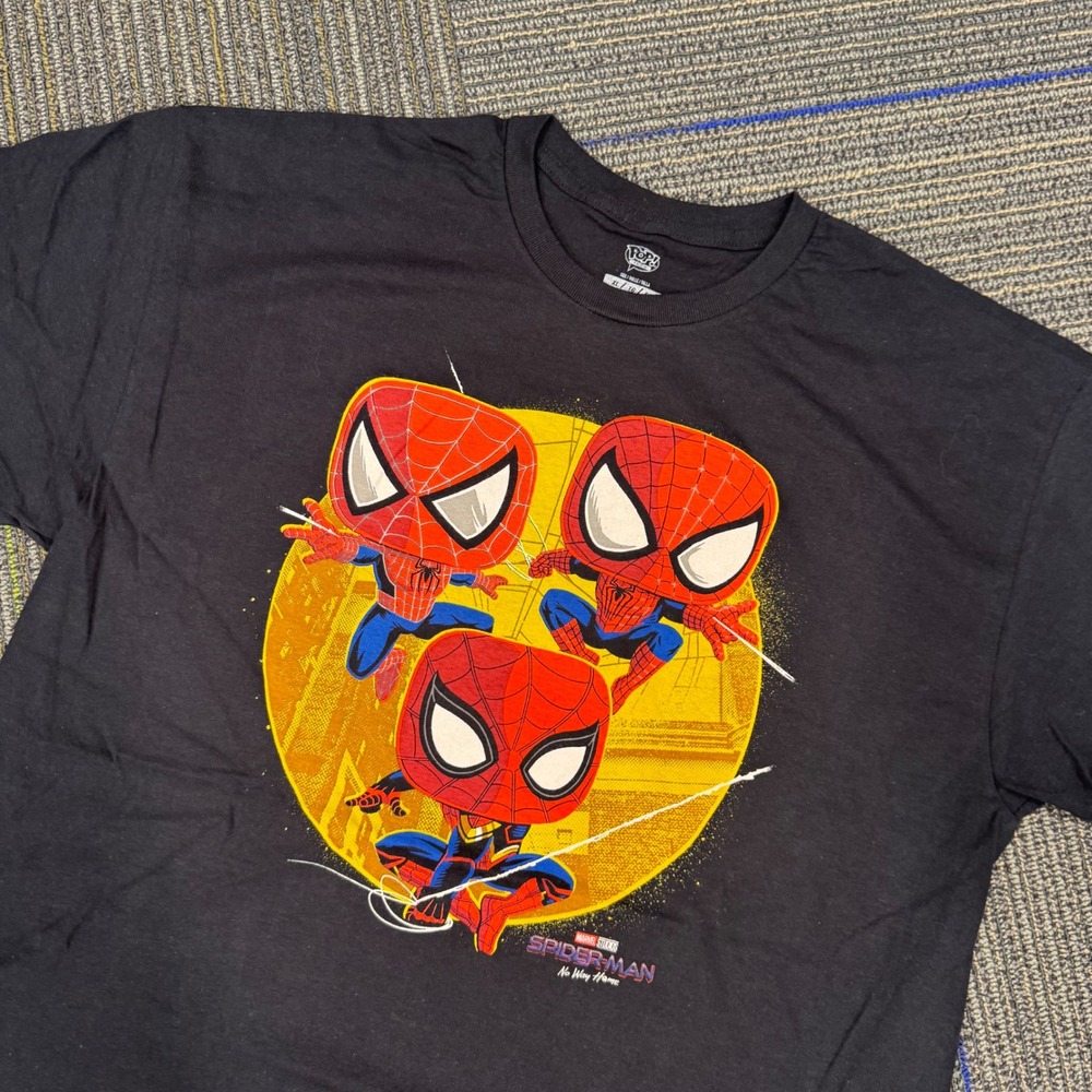 Marvel Spider-Man No Way Home Pop! T-Shirt Black XL‎ Men's Graphic Tee